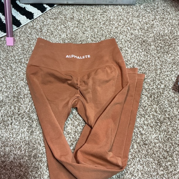 Alphalete Pants - Alphalete Women's Rust Leggings